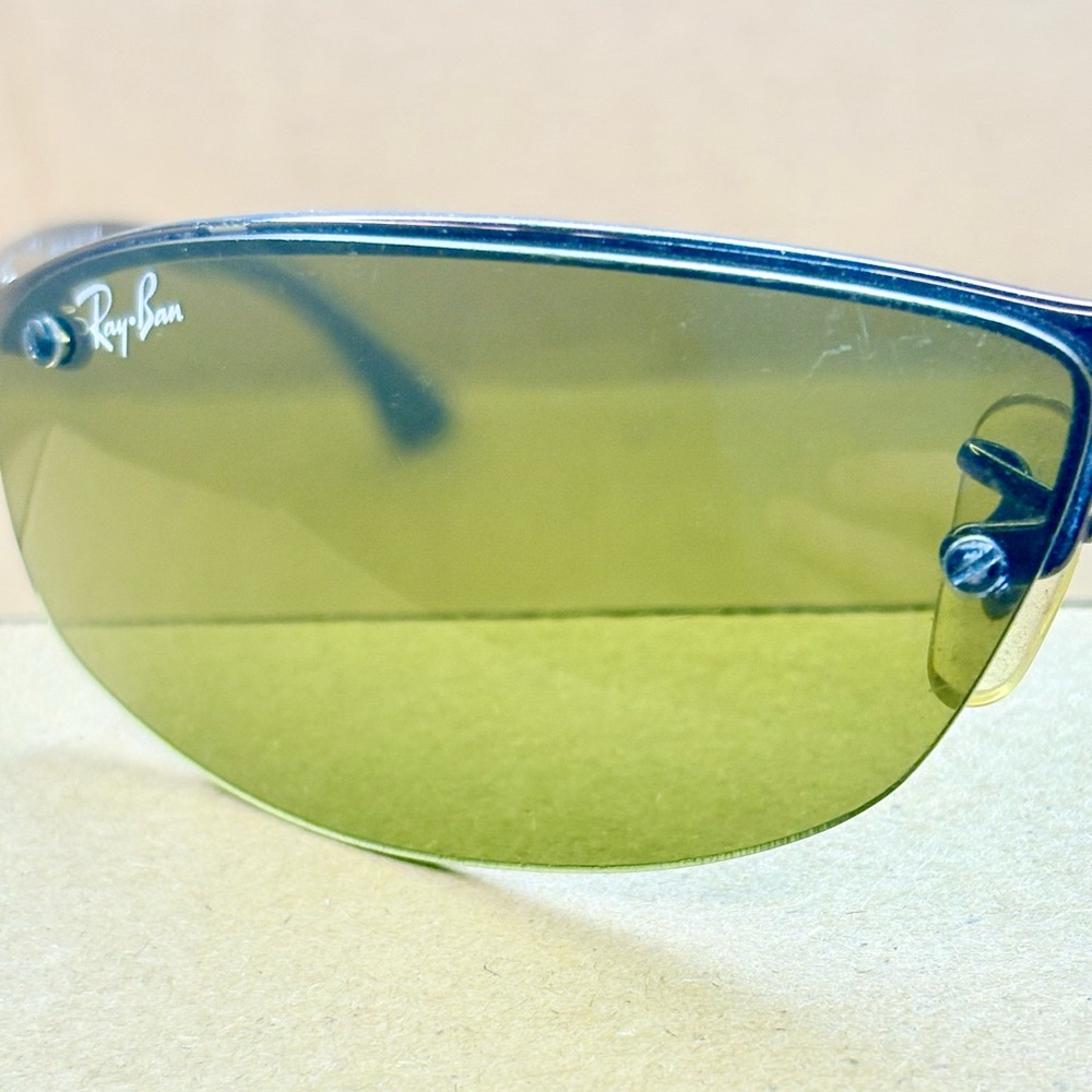 Ray-Ban TOP BAR RB3179 014/73 63◻︎15 Bronze Frame Green Lens Made In Italy - Picture 3 of 7